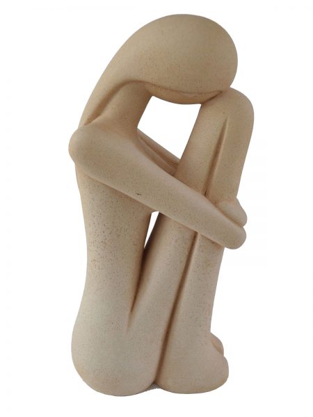 Modern Cycladic Art Contemplation Figurine