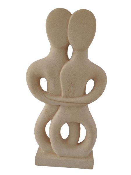 Modern Cycladic Art Twin Figurine